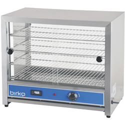 Birko BENCH TOP OVN 50 PIE WARMER GLASS DOORS