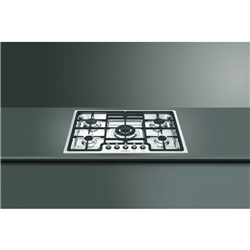 Smeg 5 Burner & Wok Gas Cooktop S/S Semi Flush