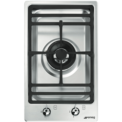 Smeg Classic 30cm Single Wok Burner Cooktop Stainless Steel