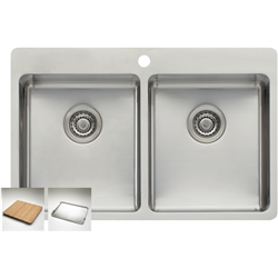Oliveri Double Bowl Inset Sink
