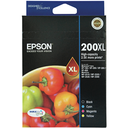 Epson 200 DURABrite XL Ink Cartridge 4 Pack
