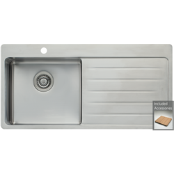 Oliveri Left Hand Single Bowl Inset Sink