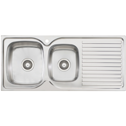 Oliveri 1 + 3/4 Bowl Inset Sink With Drainer