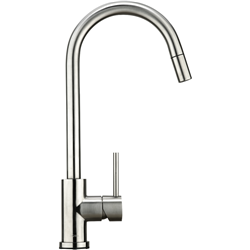 Hafele Stainless Steel Gooseneck Mixer Tap with Pull Out Nozzle