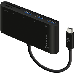 Alogic USB-C Card Reader w/ 3 USB-A Port