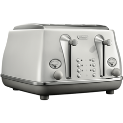 DeLonghi Icona Capitals 4 Slice Toaster Sydney White