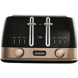 Sunbeam 4 Slice New York Toaster Black/Bronze