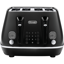 DeLonghi Distinta Moments 4 Slice Toaster - Black