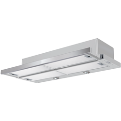Smeg 90CM TELESCOPIC SILVER/SS RAIL R/HOOD