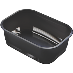 Oliveri AC0620 PETITE 1/2 BOWL COLANDER CHARCOAL