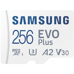Samsung 256GB Micro SDXC EVO Plus Memory Card