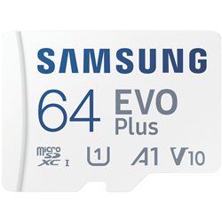 Samsung 64GB Micro SDXC EVO Plus Memory Card