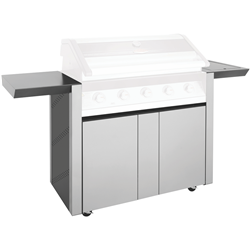 BeefEater 1600 Series Stainless Steel 5 Burner BBQ Trolley w/ Side Burner