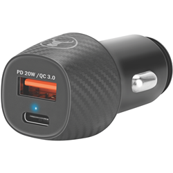 Bonelk Car Charger USB-C + USB-A - Blk