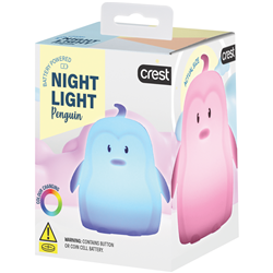 Crest Kids Multi-Coloured Mini Night Light Penguin