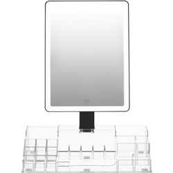 Homedics Radiance LED Beauty Mirror with Organiser Black