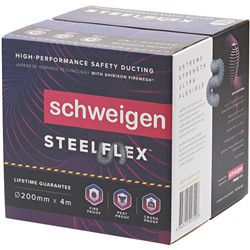 Schweigen 200mm Steelflex Ducting 4m