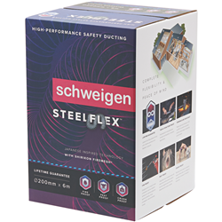 Schweigen 200mm Steelflex Ducting 6m