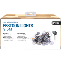 Crest White Festoon Lights (10M)
