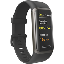 Ryze Elevate Smartwatch Dark Grey - Black Strap