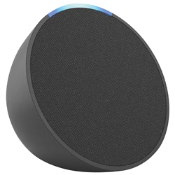 Amazon Pop Compact Smart Speaker with Alexa (Charcoal)