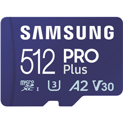 Samsung 512GB Micro SDXC Pro Plus Memory Card