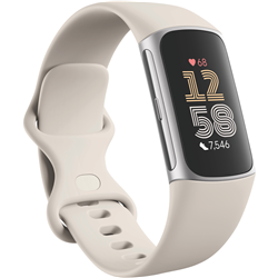Fitbit Charge 6 - Porcelain/Silver Aluminium