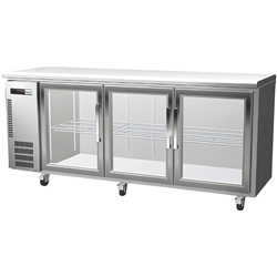 Panasonic Commercial 3 Glass Door Underbench Slimline Chiller