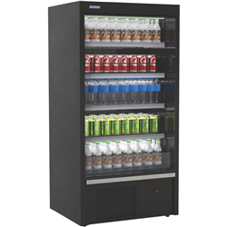 Hussmann Upright Open Display Chiller Black