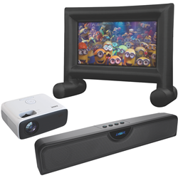 Laser 1080P Cinema Projector Outdoor Bundle 2024