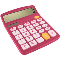 Crest Desktop Calculator (Pink)