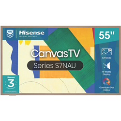 Hisense 55 Canvas S7NAU 4K QLED Smart TV 2024