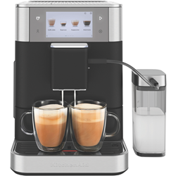 KitchenAid Fully Automatic Espresso Machine With Milk Container Cast Iron Black