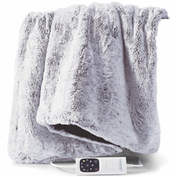Sunbeam Feel Perfect Heated Throw Faux Fur