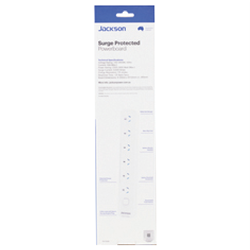 Jackson 6 Way Surge Protected Powerboard