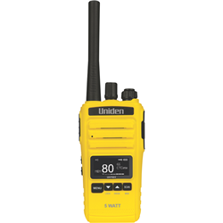 Uniden 5 Watt UHF Splashproof CB Handheld Radio - Yellow