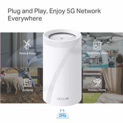 TP-LINK Deco 5G BE9300 Tri-Band Whole Home Mesh Wi-Fi 7 Gateway