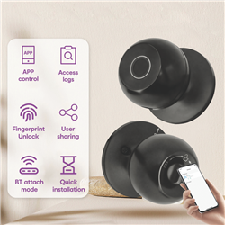 Connect SmartHome Internal Door Cyclinder with Fingerprint Scanner