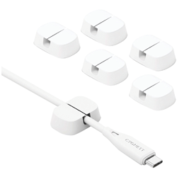 Cygnett Single Slot Cable Organisers 6 Pack (White)