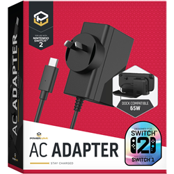 Powerwave Nintendo Swicth 2 AC USB-C Power Adapter