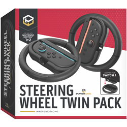 Powerwave Nintendo Switch 1 & Switch 2 Steering Wheel Twin Pack