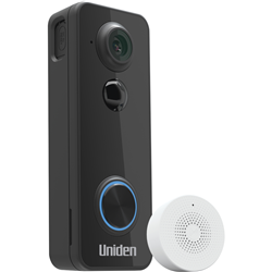 Uniden 2K Fisheye Battery DoorBell & Chime