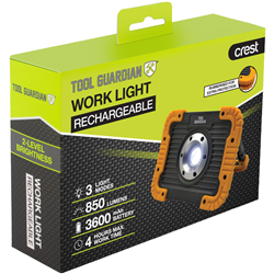 Tool Guardian Rechargeable Worklight with Foldable Stand