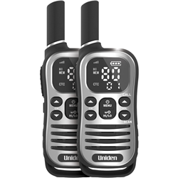Uniden 80 Channel UHF Radio USB-C Charging Range Extender Twin Pack