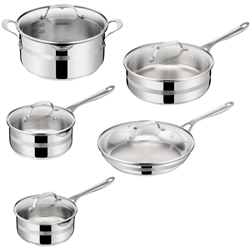 Tefal Jamie Oliver by Tefal Cook Smart Induction Stainless Steel 5pc Uncoated Set