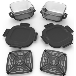 Ninja 1.4 Litre Crispi CleanCrisp Glass Container 2 Pack