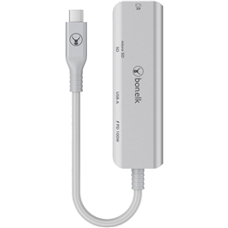 Bonelk Long-Life USB-C 5in1 Multiport Hub (Silver)