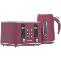 Morphy Richards Array Kettle And Toaster Breakfast Pack Ripe Rhubarb