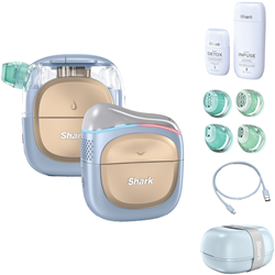 Shark FacialPro Glow At Home Hydro-Powered Facial System - Blue & Champagne Gold